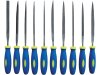 8801-Sada jehlových pilníků s plastovou rukojetí 150mm, sada 10ks